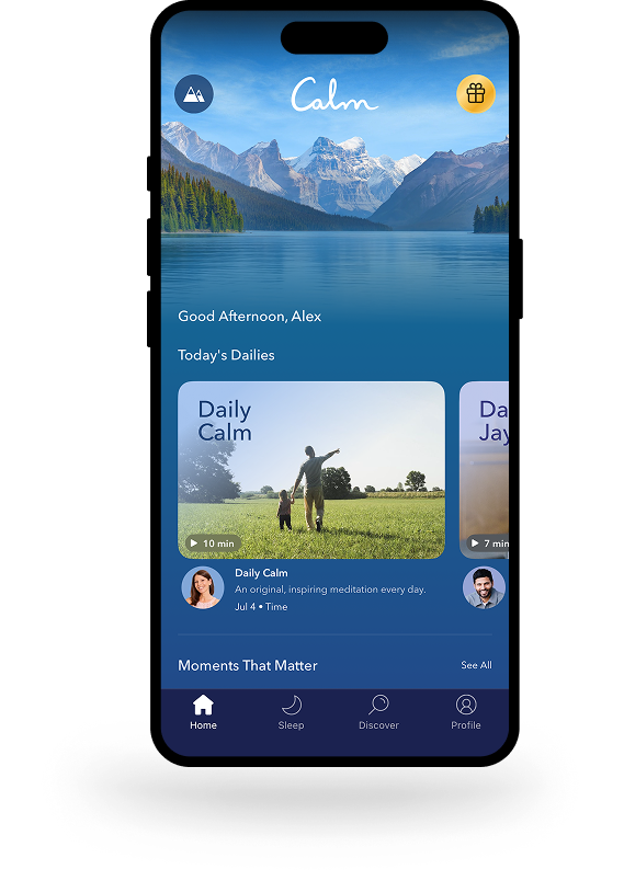 Calm Home Screen